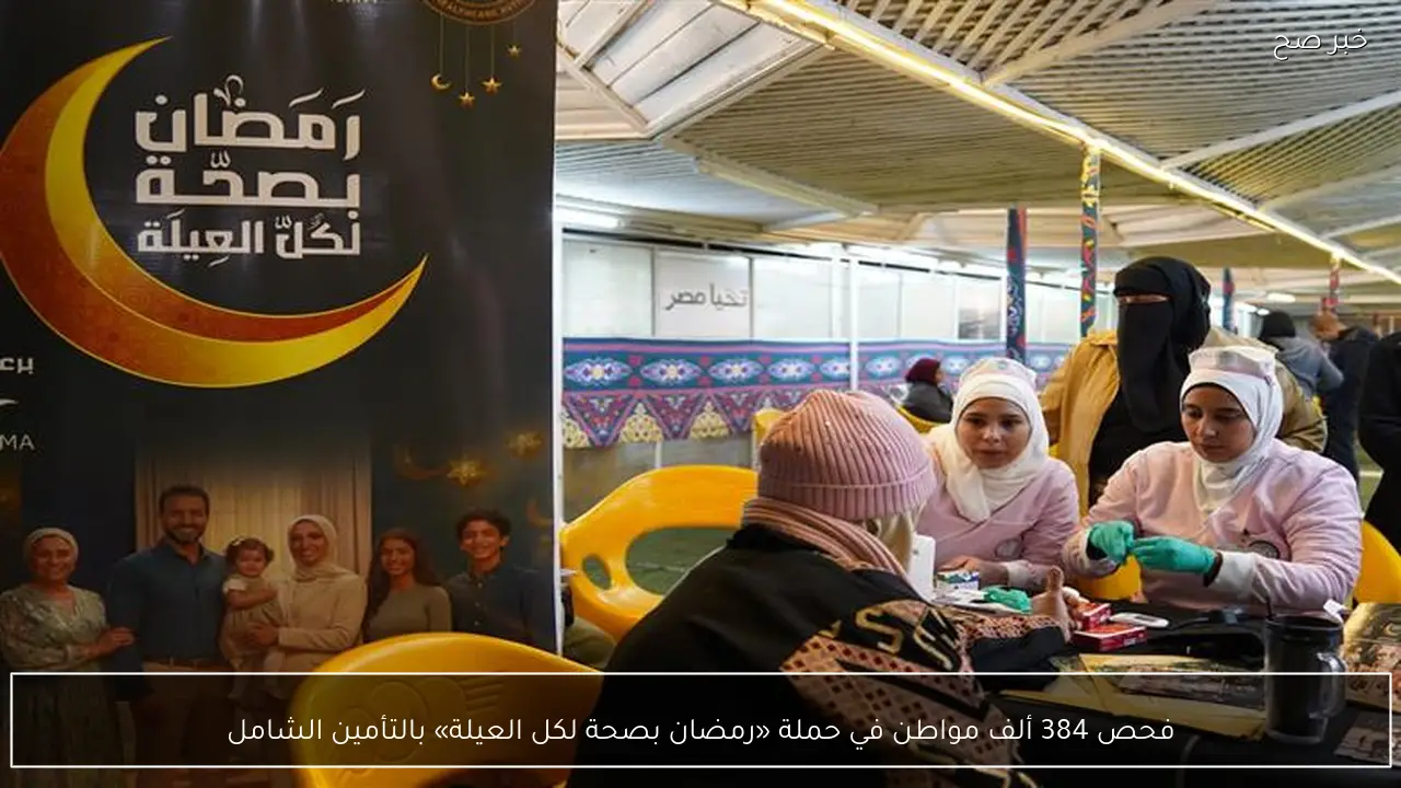 فحص 384 ألف مواطن في حملة «رمضان بصحة لكل العيلة» بالتأمين الشامل