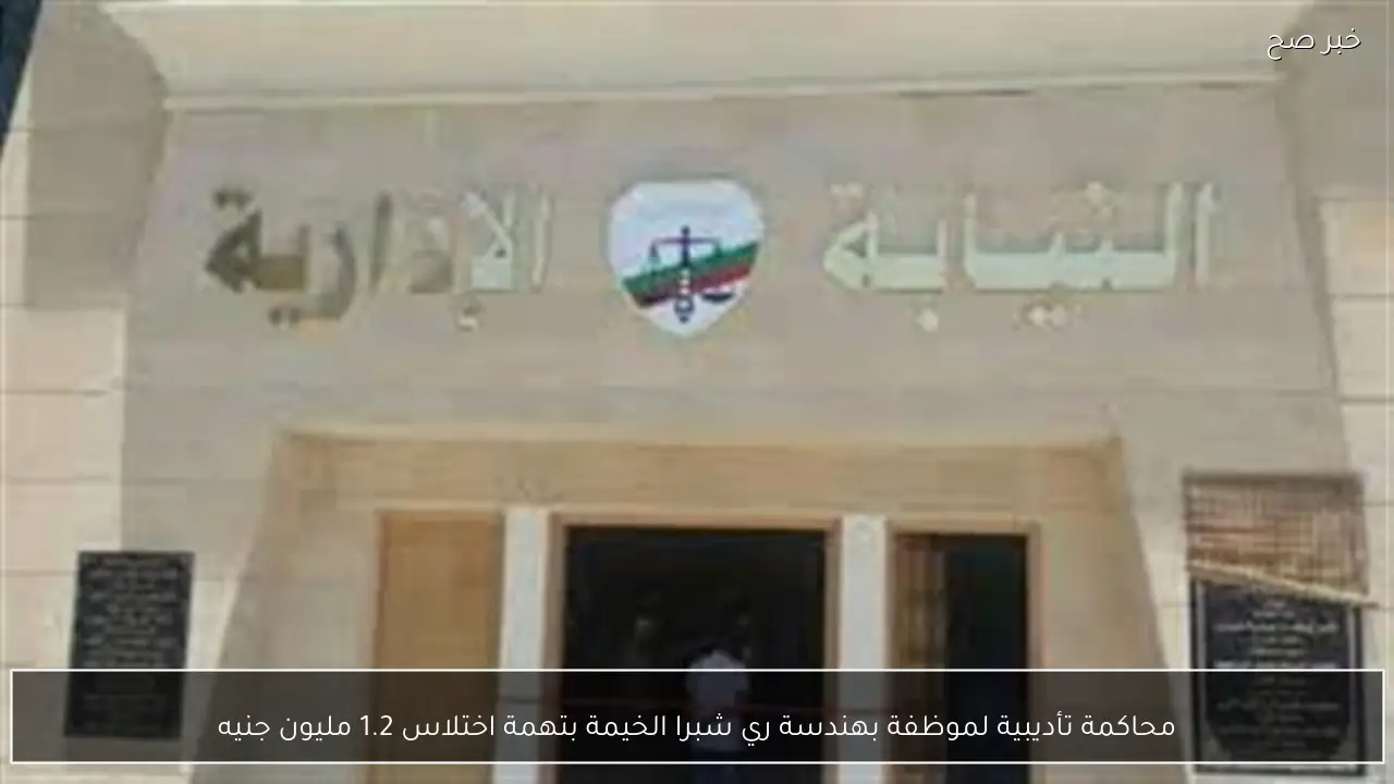 محاكمة تأديبية لموظفة بهندسة ري شبرا الخيمة بتهمة اختلاس 1.2 مليون جنيه