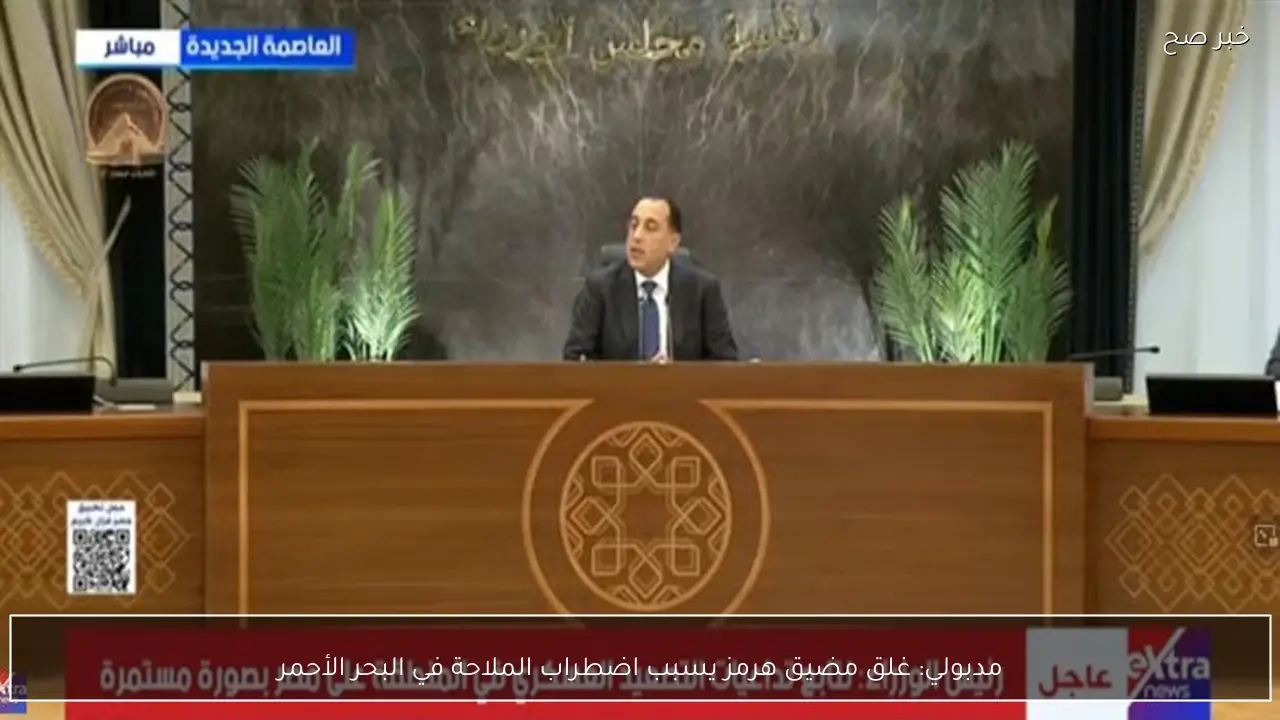 مدبولي: غلق مضيق هرمز يسبب اضطراب الملاحة في البحر الأحمر