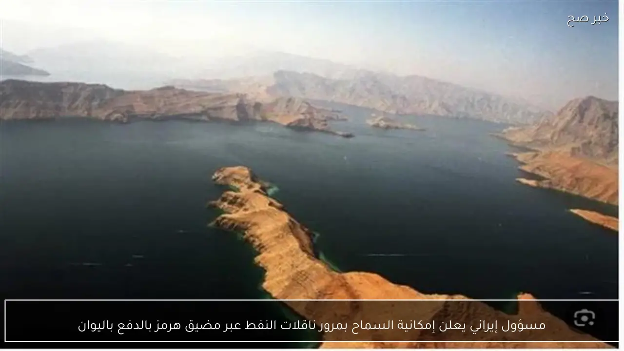 مسؤول إيراني يعلن إمكانية السماح بمرور ناقلات النفط عبر مضيق هرمز بالدفع باليوان