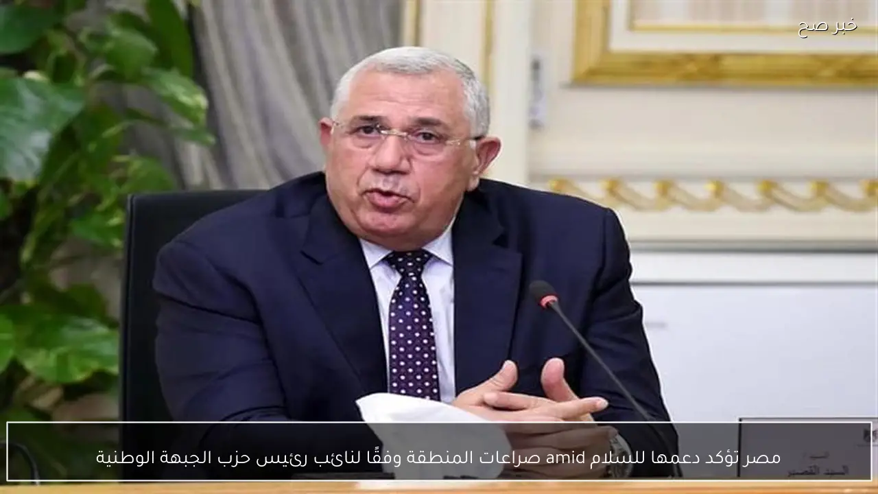 مصر تؤكد دعمها للسلام amid صراعات المنطقة وفقًا لنائب رئيس حزب الجبهة الوطنية