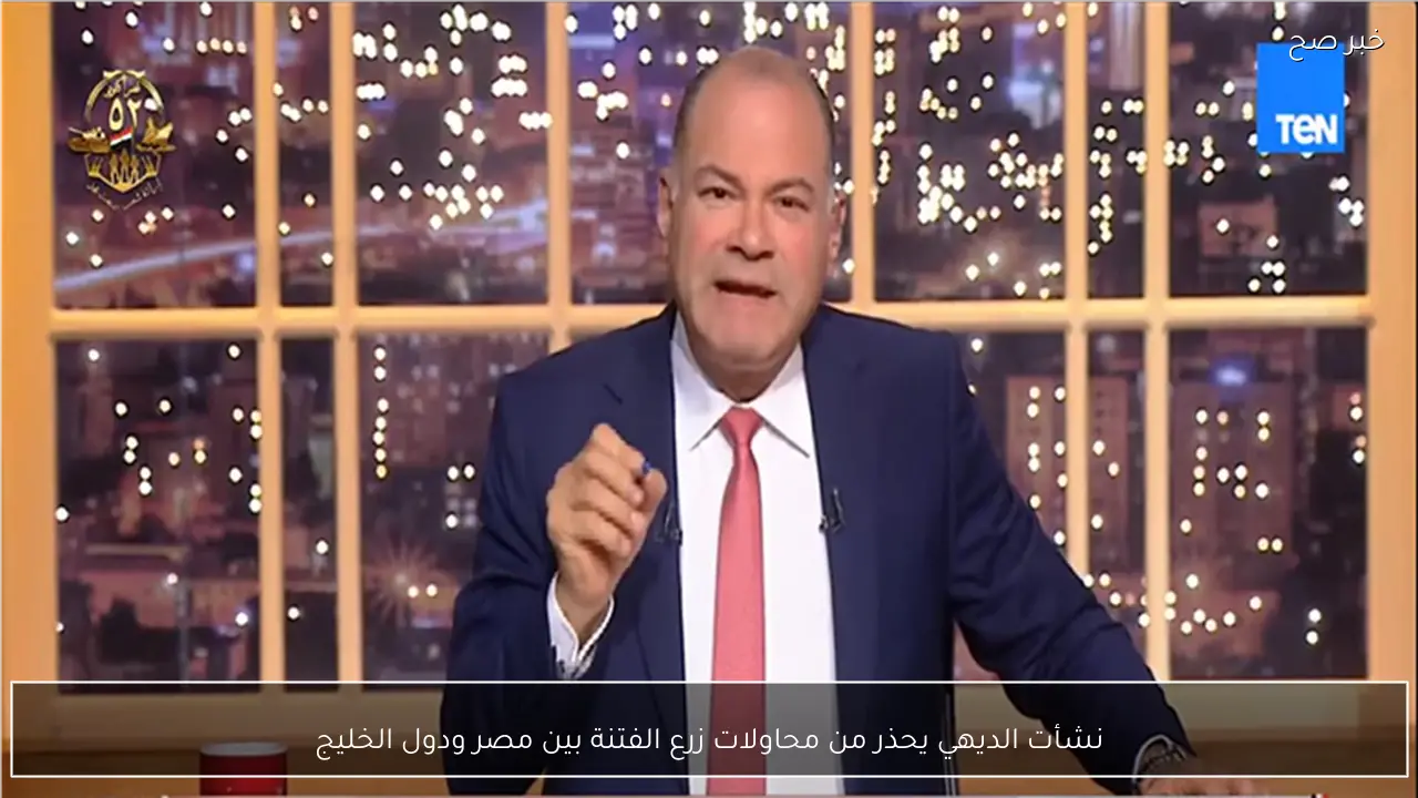 نشأت الديهي يحذر من محاولات زرع الفتنة بين مصر ودول الخليج