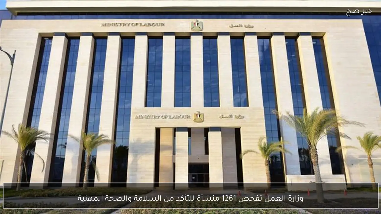 وزارة العمل تفحص 1261 منشأة للتأكد من السلامة والصحة المهنية