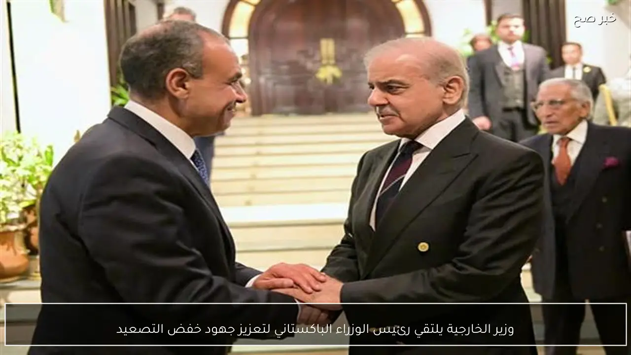 وزير الخارجية يلتقي رئيس الوزراء الباكستاني لتعزيز جهود خفض التصعيد