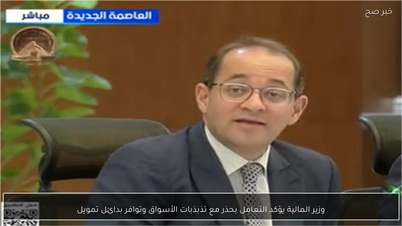 وزير المالية يؤكد التعامل بحذر مع تذبذبات الأسواق وتوافر بدائل تمويل