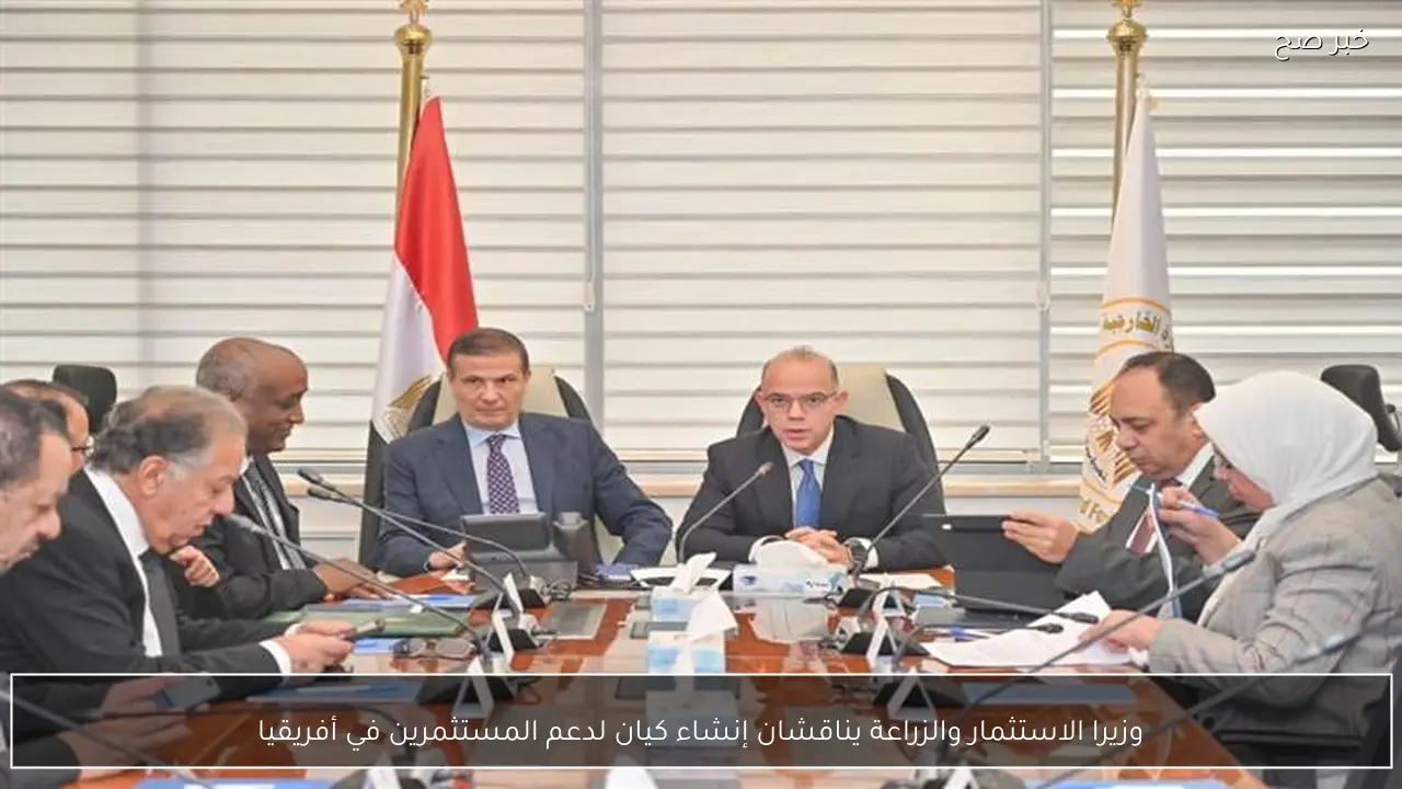 وزيرا الاستثمار والزراعة يناقشان إنشاء كيان لدعم المستثمرين في أفريقيا