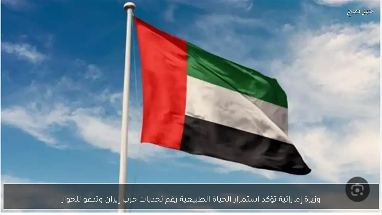 وزيرة إماراتية تؤكد استمرار الحياة الطبيعية رغم تحديات حرب إيران وتدعو للحوار