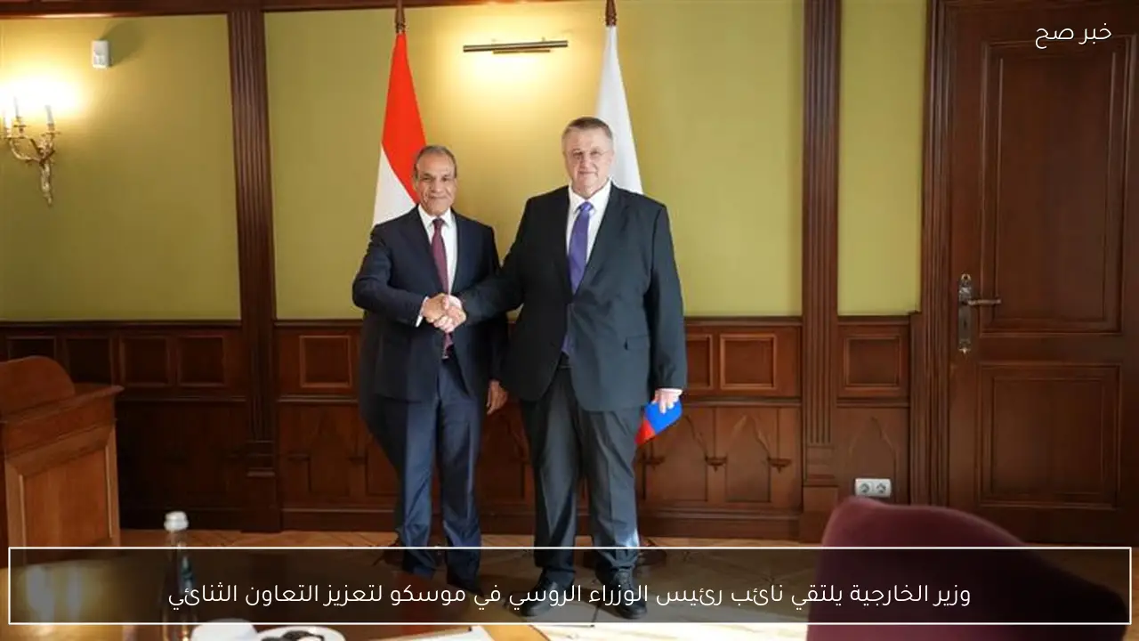وزير الخارجية يلتقي نائب رئيس الوزراء الروسي في موسكو لتعزيز التعاون الثنائي