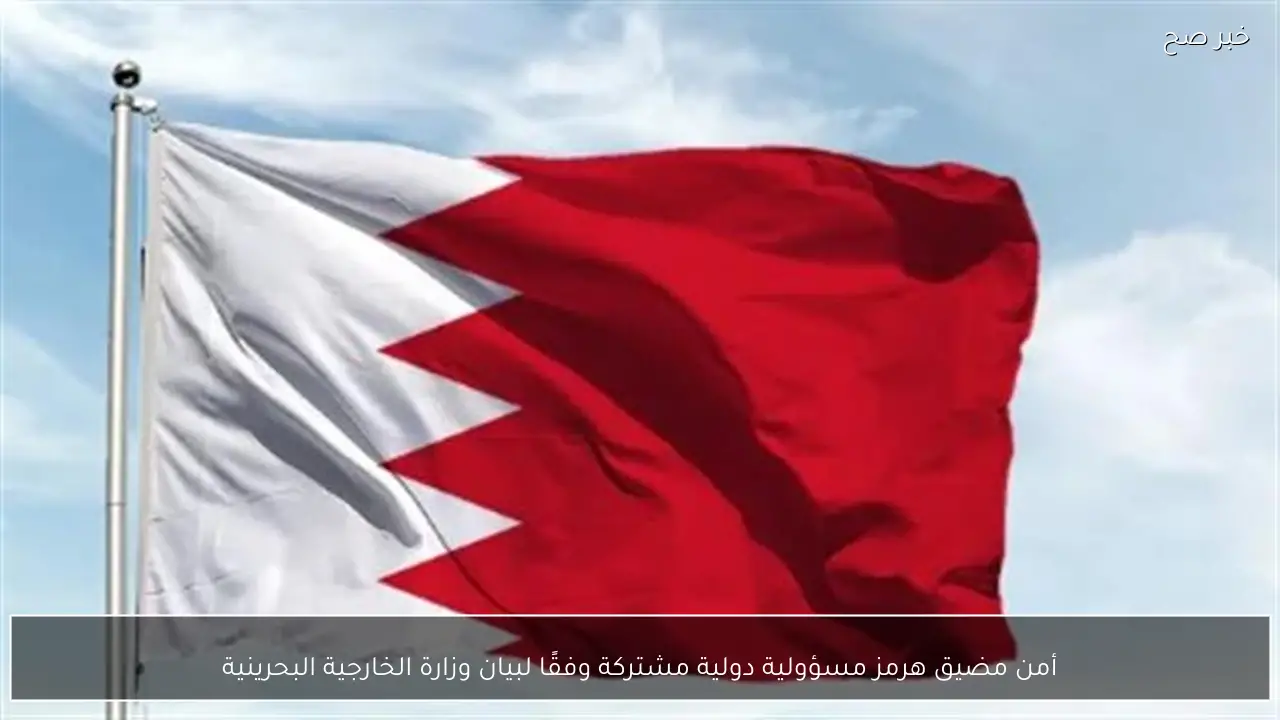 أمن مضيق هرمز مسؤولية دولية مشتركة وفقًا لبيان وزارة الخارجية البحرينية