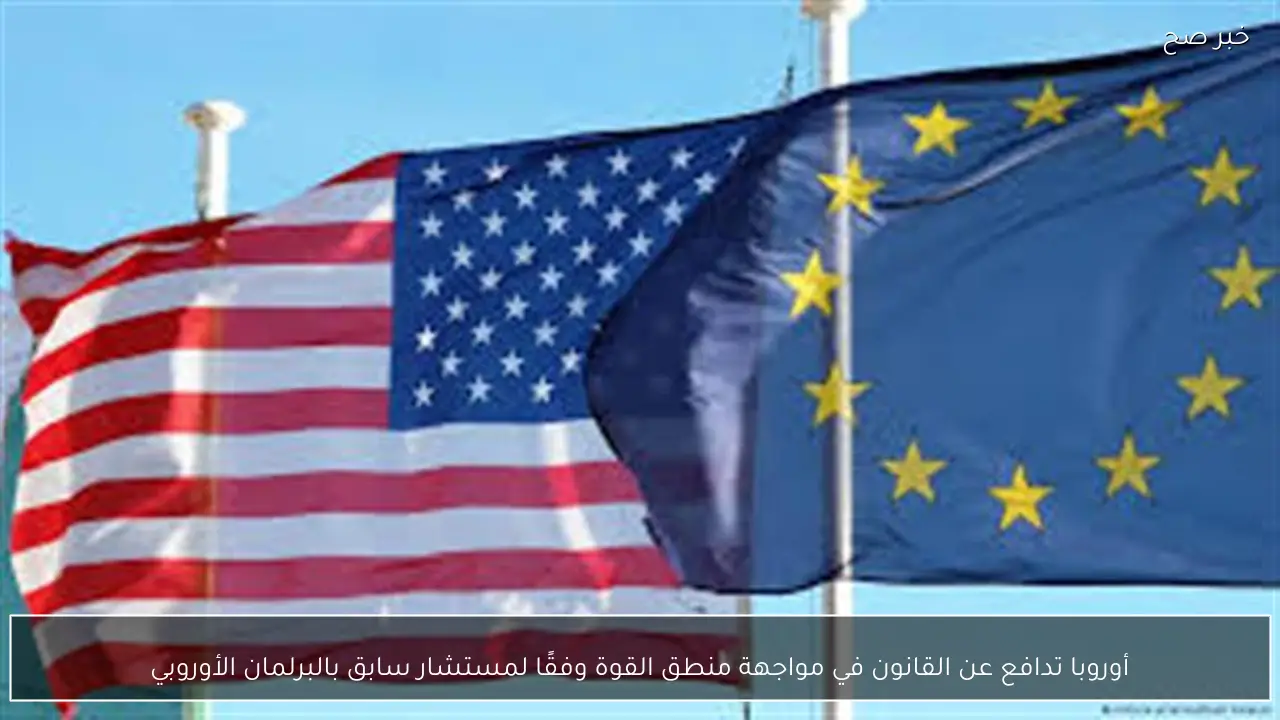 أوروبا تدافع عن القانون في مواجهة منطق القوة وفقًا لمستشار سابق بالبرلمان الأوروبي