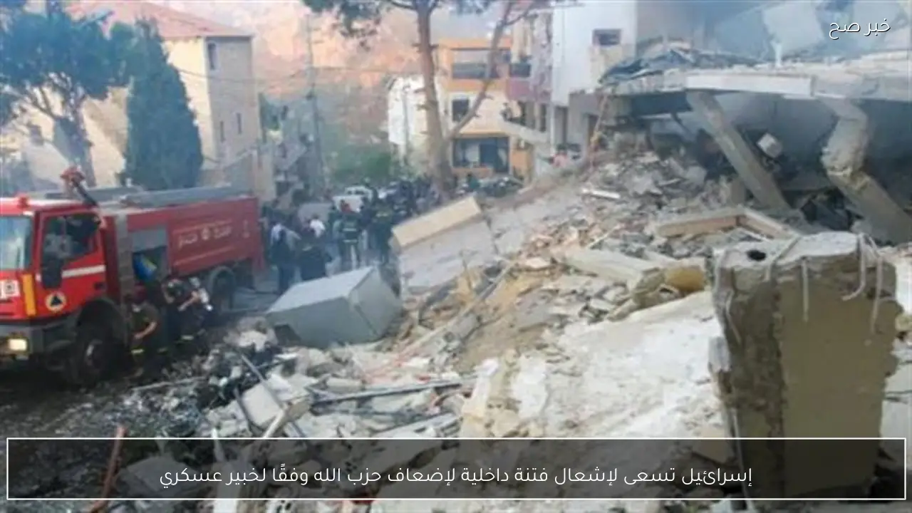 إسرائيل تسعى لإشعال فتنة داخلية لإضعاف حزب الله وفقًا لخبير عسكري