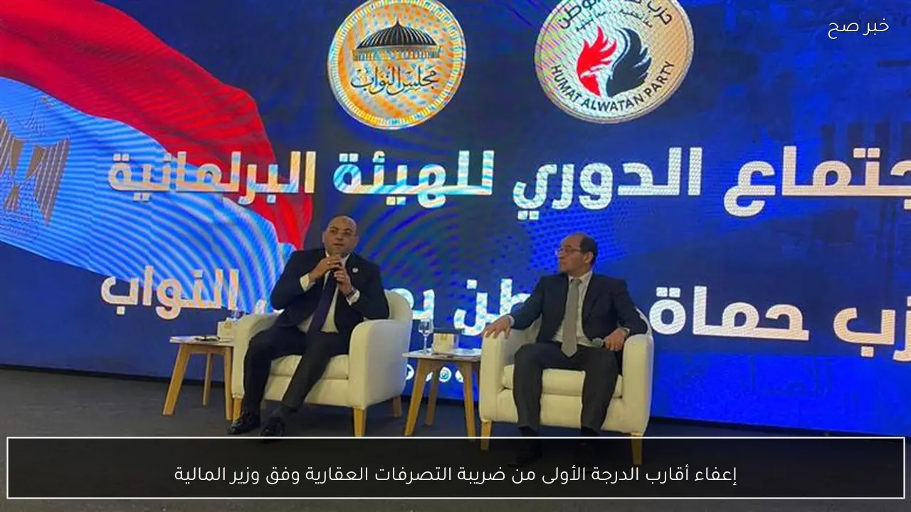 إعفاء أقارب الدرجة الأولى من ضريبة التصرفات العقارية وفق وزير المالية