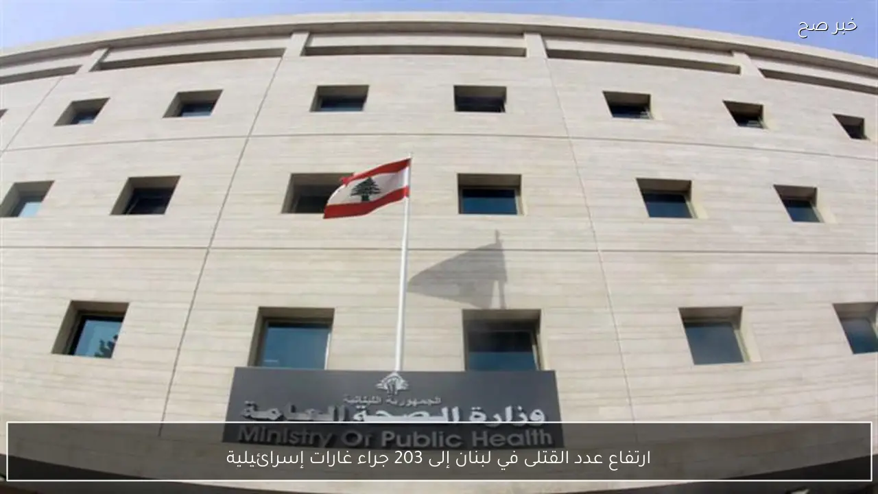 ارتفاع عدد القتلى في لبنان إلى 203 جراء غارات إسرائيلية