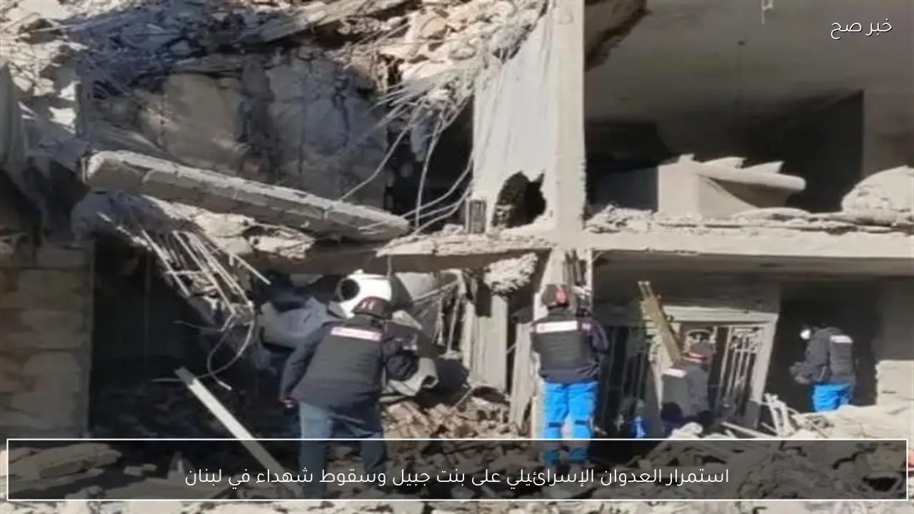 استمرار العدوان الإسرائيلي على بنت جبيل وسقوط شهداء في لبنان