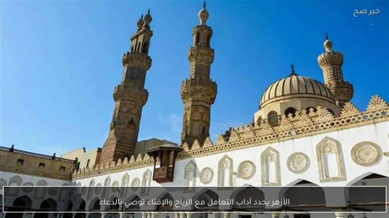 الأزهر يحدد آداب التعامل مع الرياح والإفتاء توصي بالدعاء