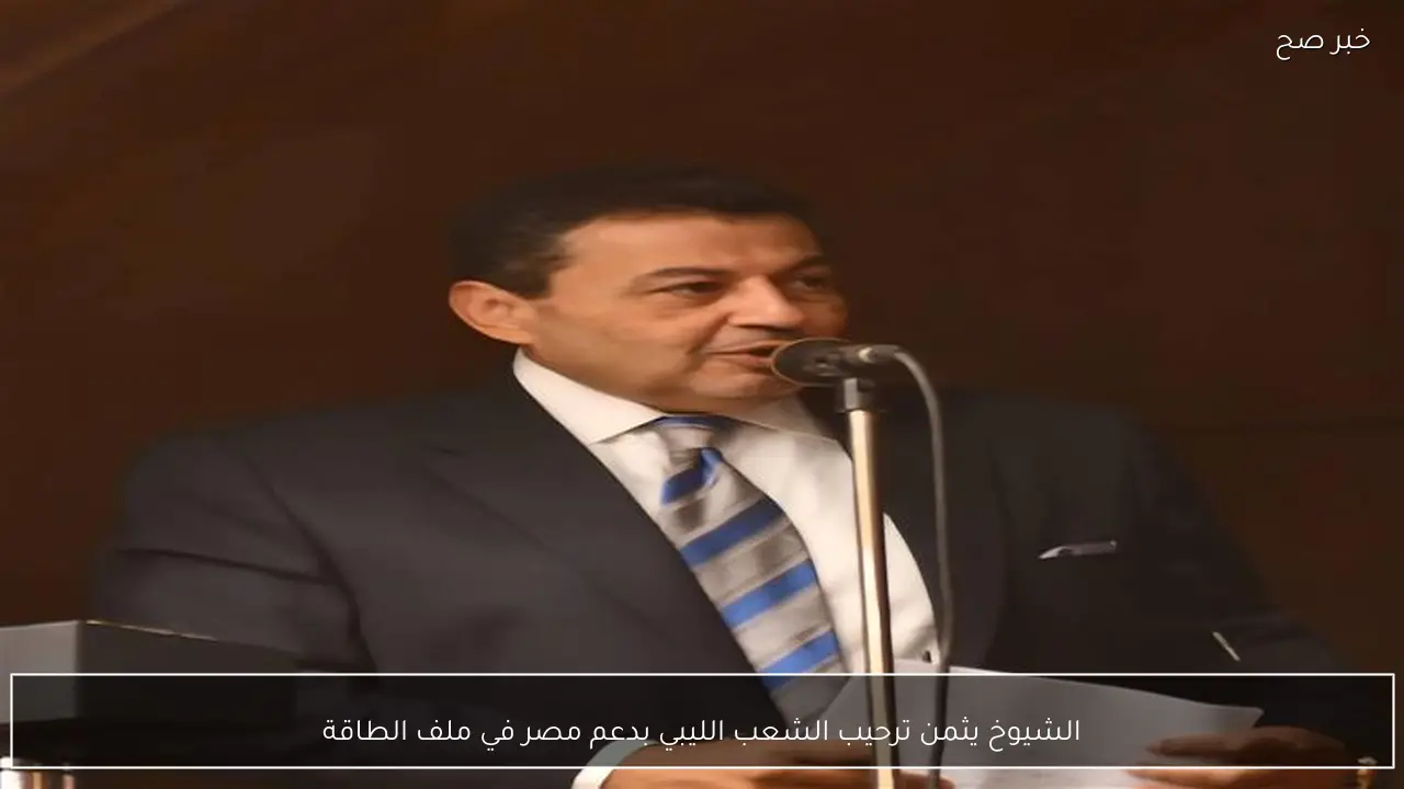 الشيوخ يثمن ترحيب الشعب الليبي بدعم مصر في ملف الطاقة