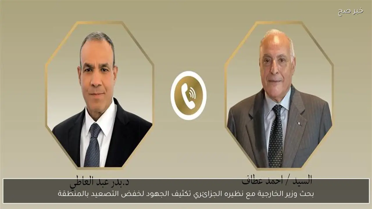 بحث وزير الخارجية مع نظيره الجزائري تكثيف الجهود لخفض التصعيد بالمنطقة