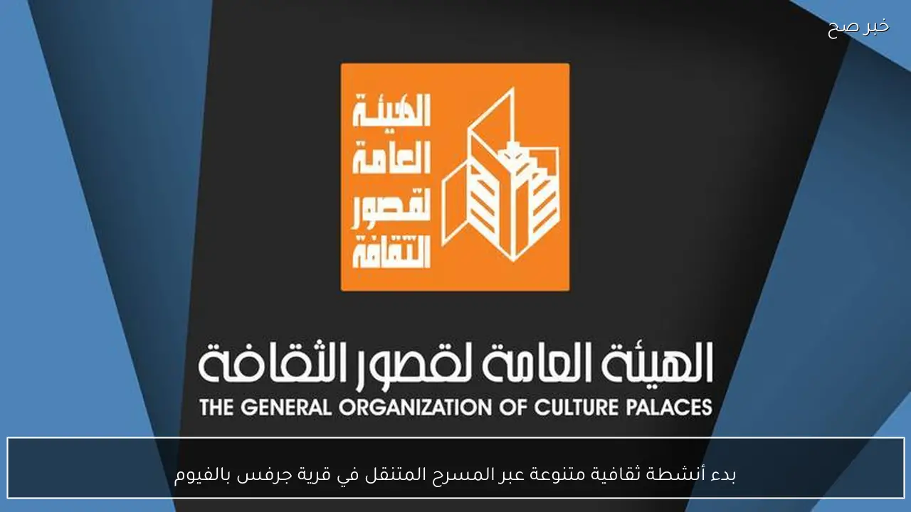 بدء أنشطة ثقافية متنوعة عبر المسرح المتنقل في قرية جرفس بالفيوم