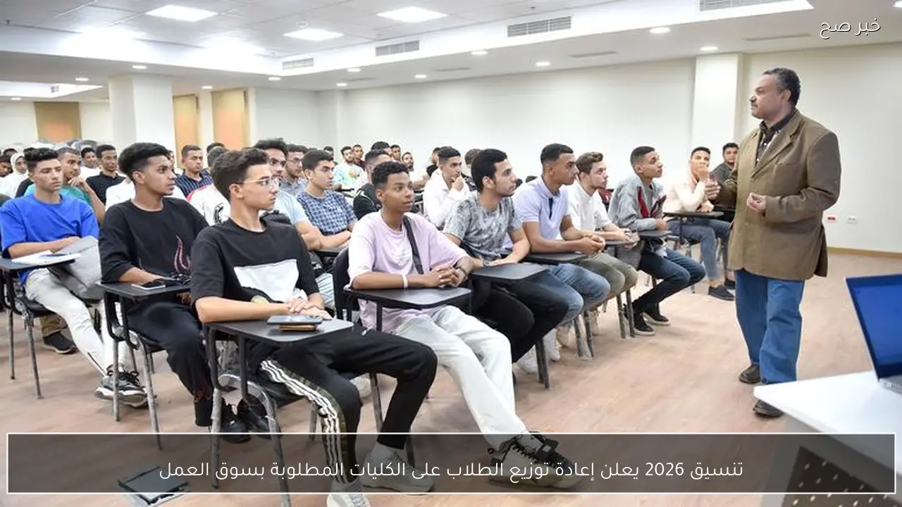 تنسيق 2026 يعلن إعادة توزيع الطلاب على الكليات المطلوبة بسوق العمل