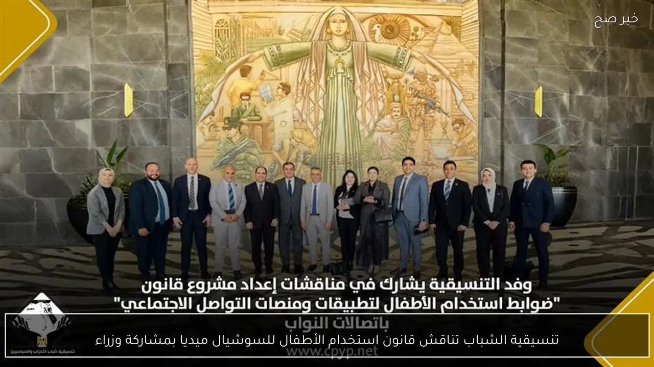 تنسيقية الشباب تناقش قانون استخدام الأطفال للسوشيال ميديا بمشاركة وزراء