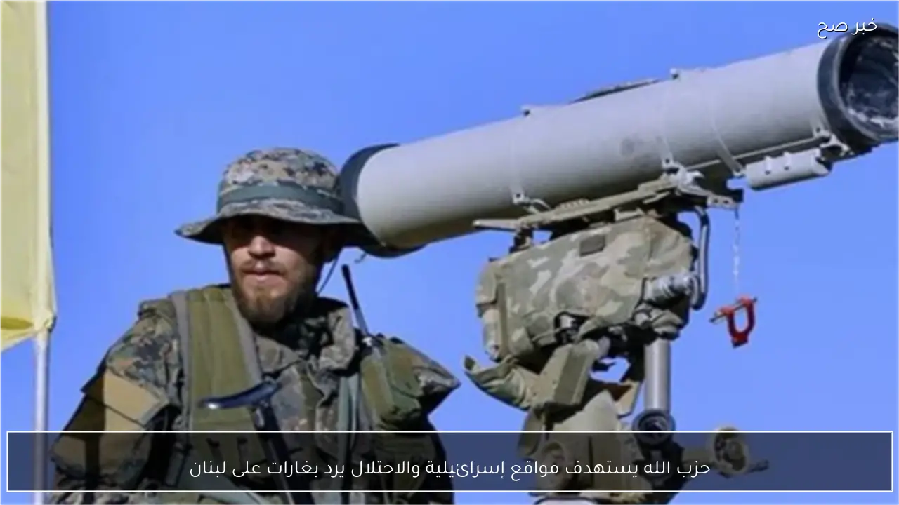 حزب الله يستهدف مواقع إسرائيلية والاحتلال يرد بغارات على لبنان