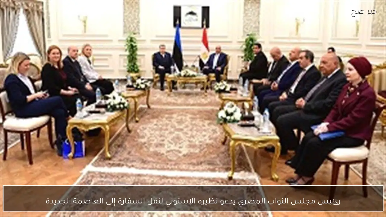 رئيس مجلس النواب المصري يدعو نظيره الإستوني لنقل السفارة إلى العاصمة الجديدة