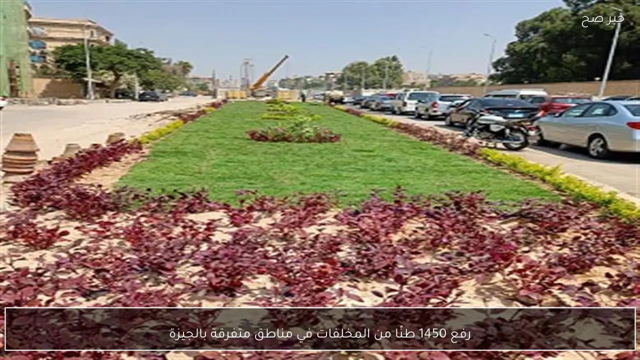 رفع 1450 طنًا من المخلفات في مناطق متفرقة بالجيزة