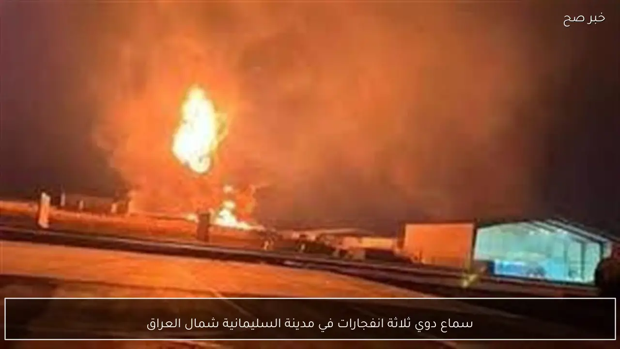 سماع دوي ثلاثة انفجارات في مدينة السليمانية شمال العراق