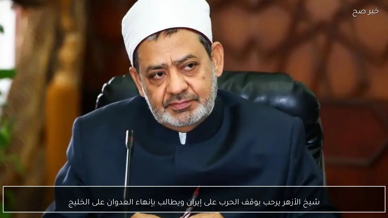 شيخ الأزهر يرحب بوقف الحرب على إيران ويطالب بإنهاء العدوان على الخليج