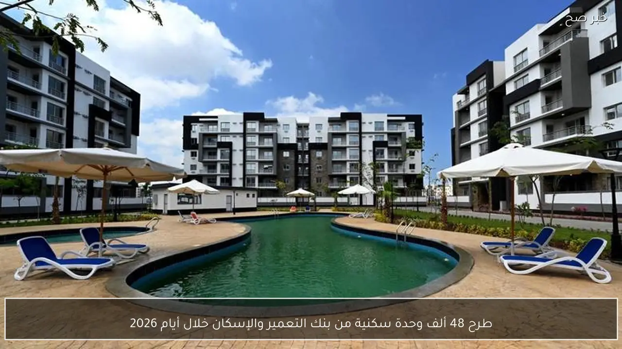 طرح 48 ألف وحدة سكنية من بنك التعمير والإسكان خلال أيام 2026