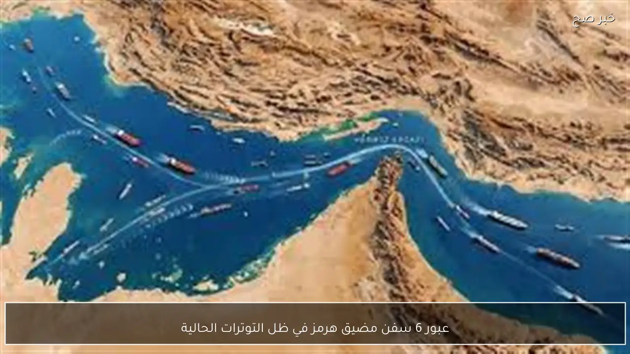 عبور 6 سفن مضيق هرمز في ظل التوترات الحالية