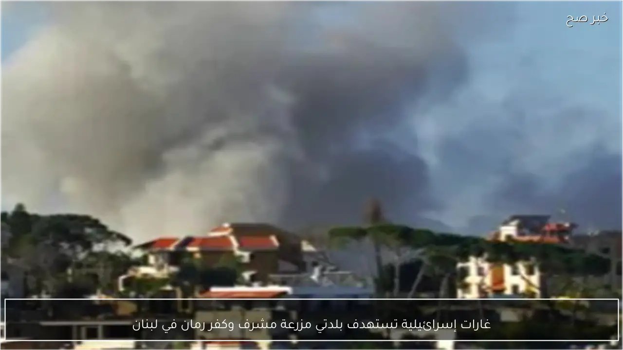 غارات إسرائيلية تستهدف بلدتي مزرعة مشرف وكفر رمان في لبنان