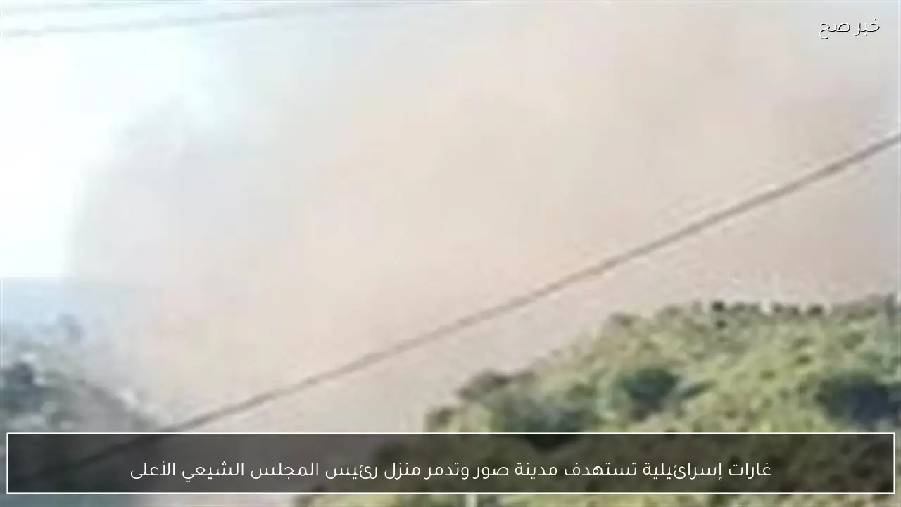 غارات إسرائيلية تستهدف مدينة صور وتدمر منزل رئيس المجلس الشيعي الأعلى