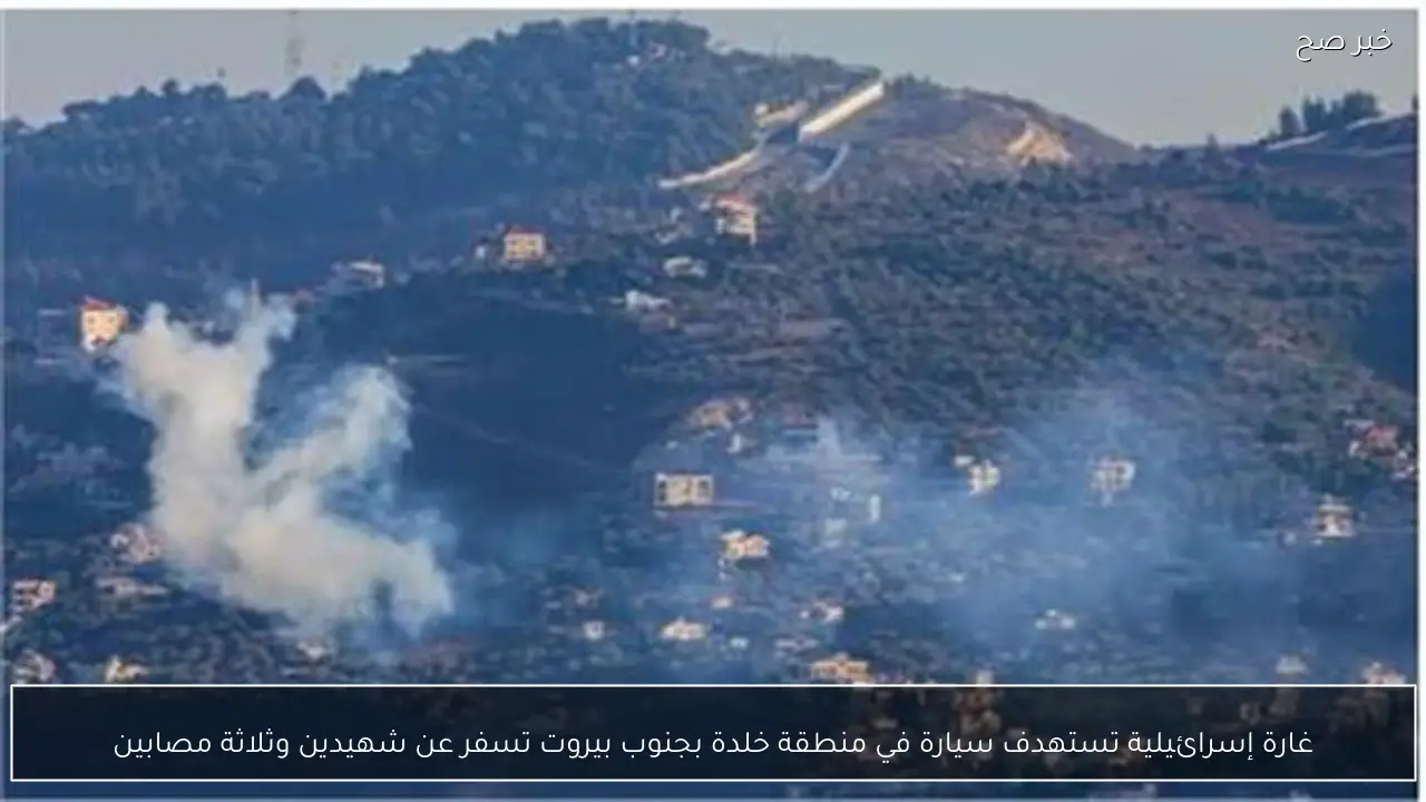 غارة إسرائيلية تستهدف سيارة في منطقة خلدة بجنوب بيروت تسفر عن شهيدين وثلاثة مصابين