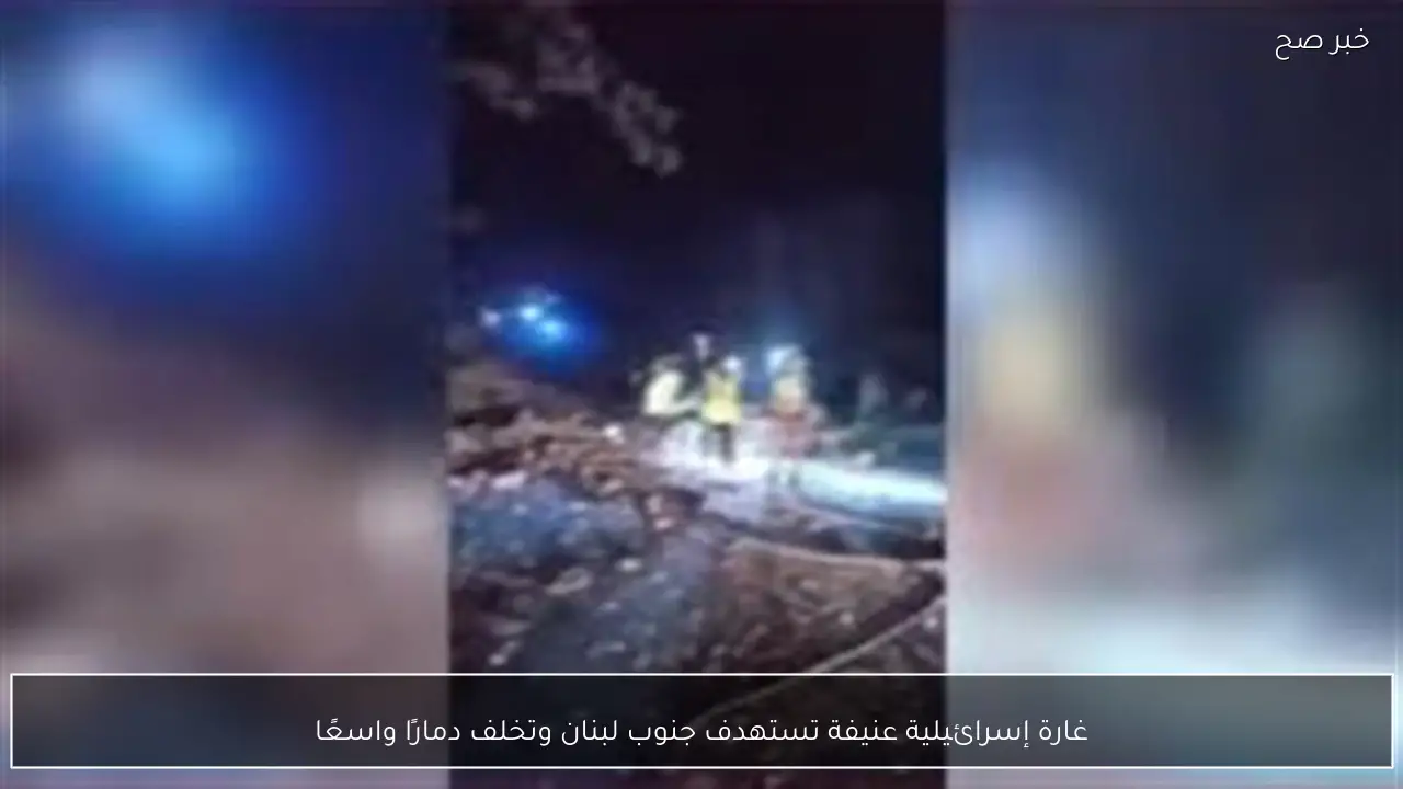 غارة إسرائيلية عنيفة تستهدف جنوب لبنان وتخلف دمارًا واسعًا