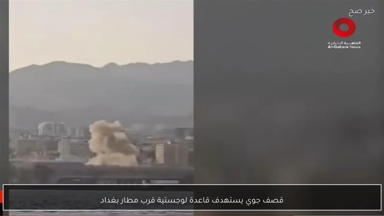 قصف جوي يستهدف قاعدة لوجستية قرب مطار بغداد