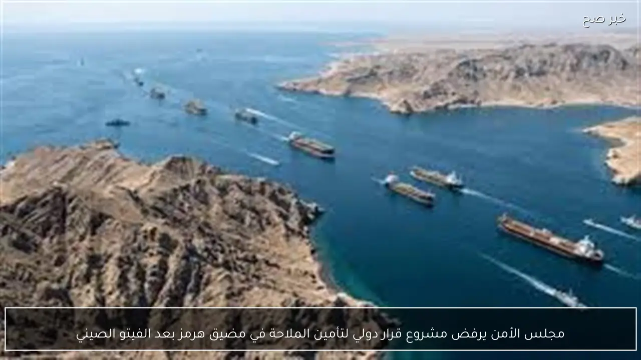 مجلس الأمن يرفض مشروع قرار دولي لتأمين الملاحة في مضيق هرمز بعد الفيتو الصيني