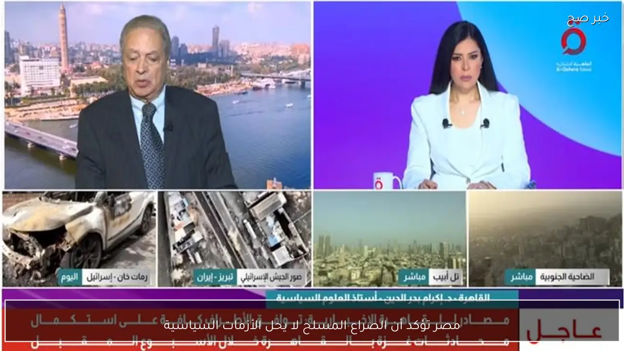 مصر تؤكد أن الصراع المسلح لا يحل الأزمات السياسية