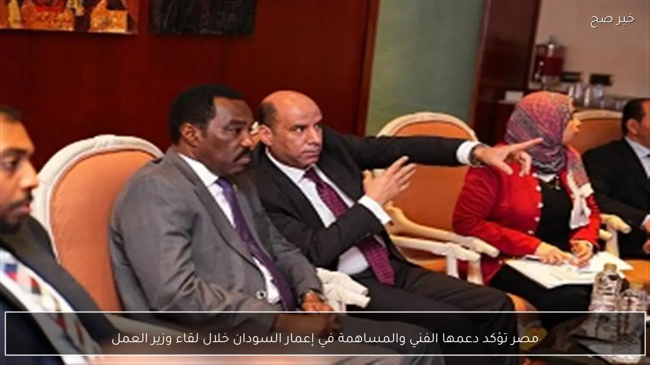 مصر تؤكد دعمها الفني والمساهمة في إعمار السودان خلال لقاء وزير العمل