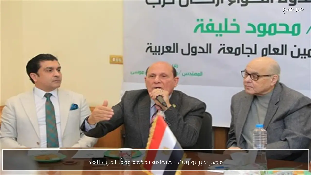 مصر تدير توازنات المنطقة بحكمة وفقًا لحزب الغد