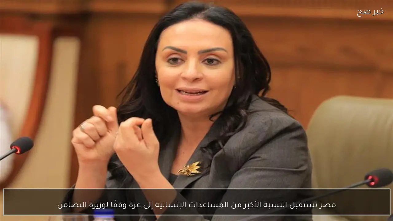 مصر تستقبل النسبة الأكبر من المساعدات الإنسانية إلى غزة وفقًا لوزيرة التضامن