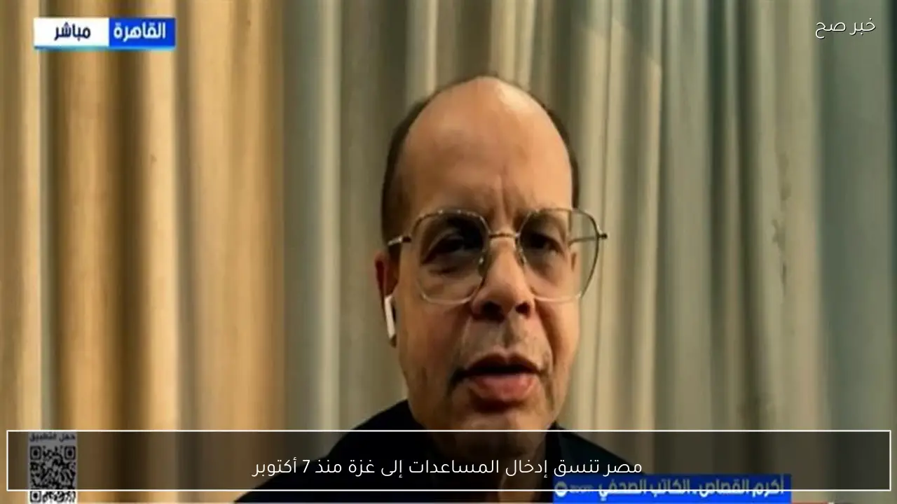 مصر تنسق إدخال المساعدات إلى غزة منذ 7 أكتوبر