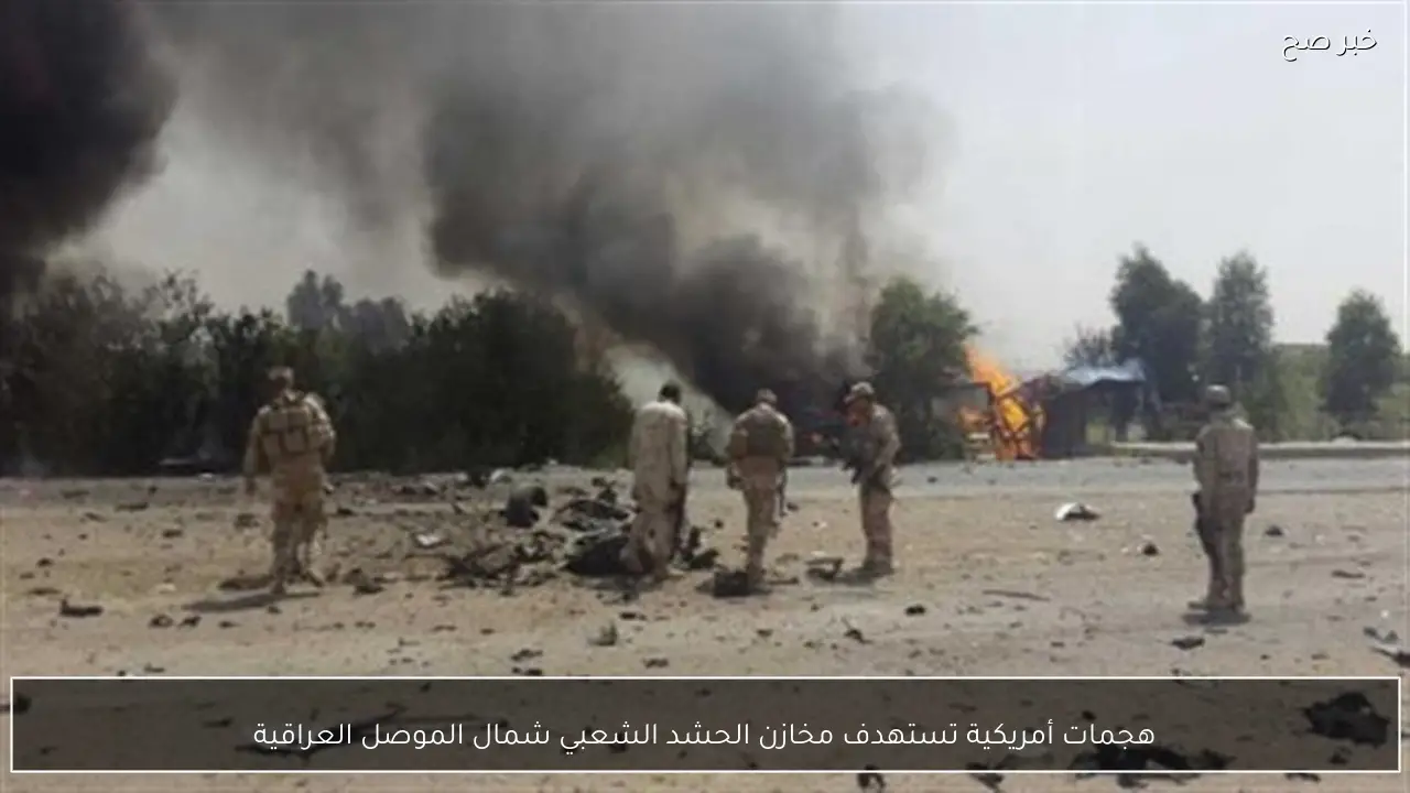 هجمات أمريكية تستهدف مخازن الحشد الشعبي شمال الموصل العراقية