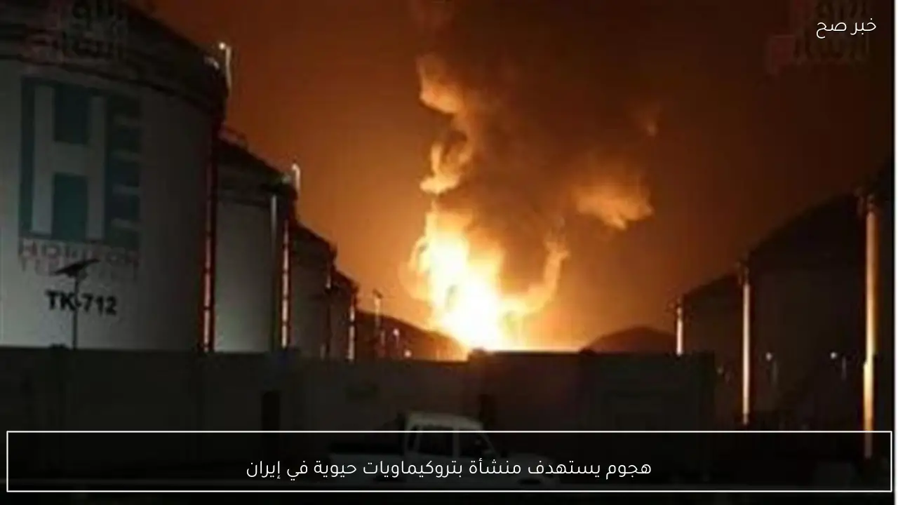 هجوم يستهدف منشأة بتروكيماويات حيوية في إيران