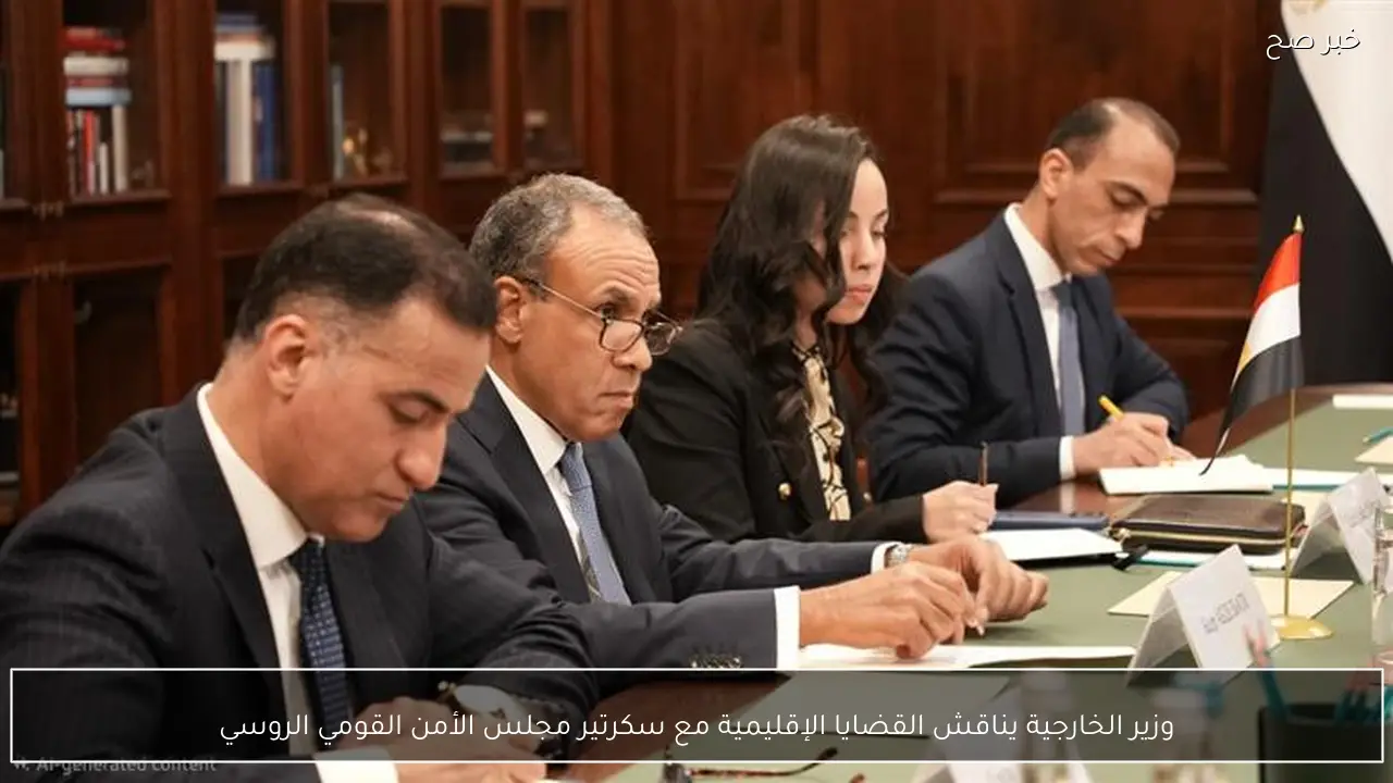 وزير الخارجية يناقش القضايا الإقليمية مع سكرتير مجلس الأمن القومي الروسي