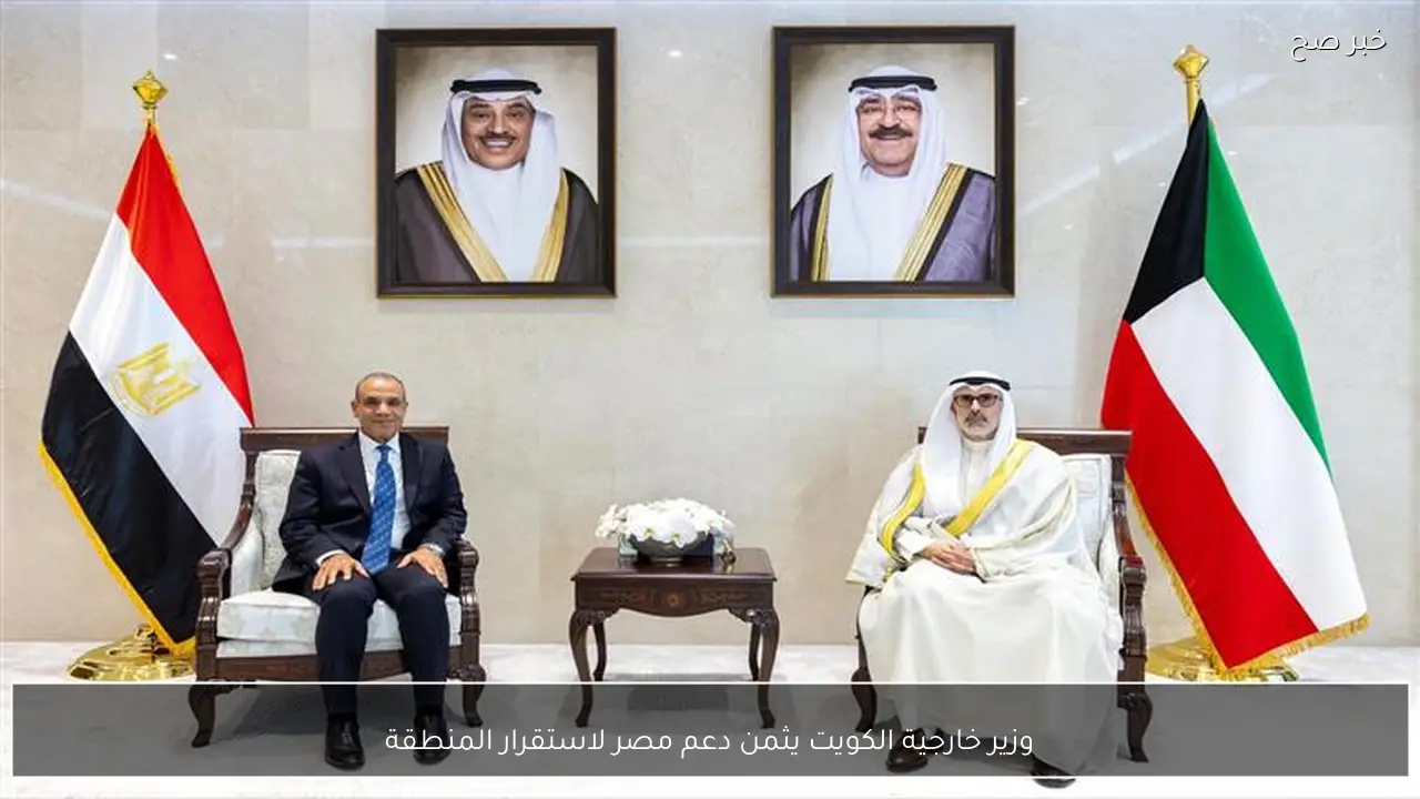 وزير خارجية الكويت يثمن دعم مصر لاستقرار المنطقة