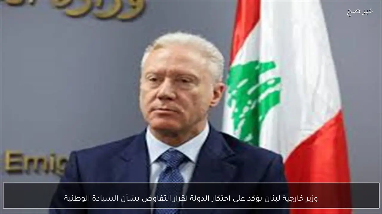 وزير خارجية لبنان يؤكد على احتكار الدولة لقرار التفاوض بشأن السيادة الوطنية