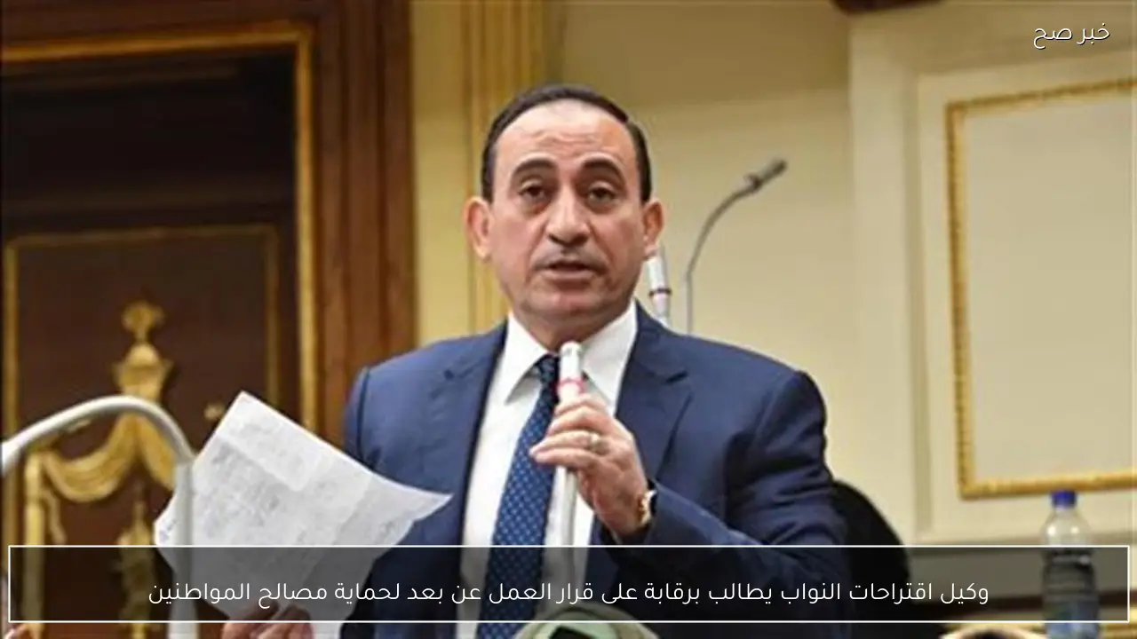 وكيل اقتراحات النواب يطالب برقابة على قرار العمل عن بعد لحماية مصالح المواطنين